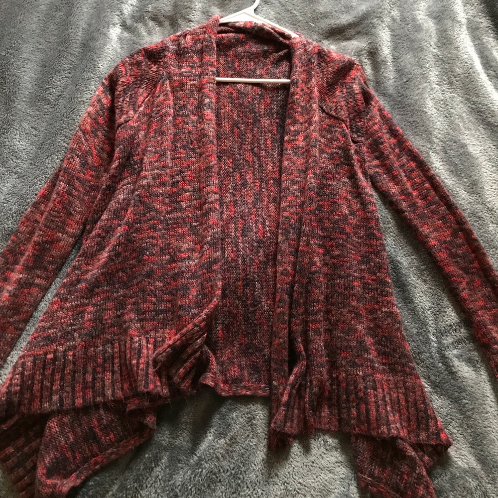 Red Sweater Cardigan